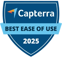 Capterra-Auszeichnung 2025 für beste Benutzerfreundlichkeit