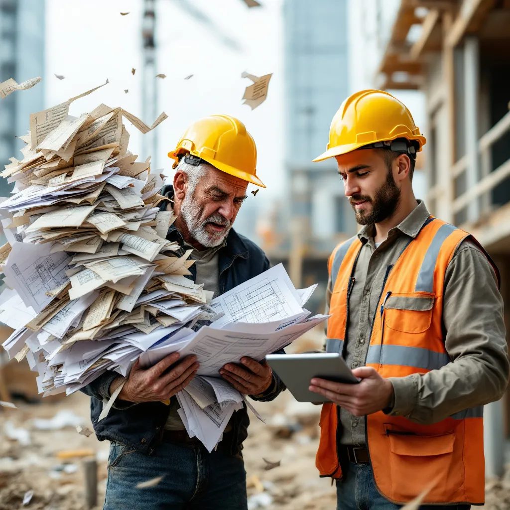 Digitale Bauakte: Unterlagen eines Bauprojekts digital statt im Papierordner